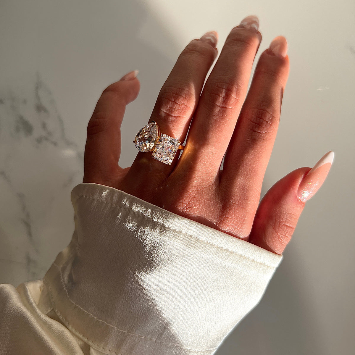 CRUSHED ICE DUO RING