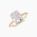 CRUSHED ICE RADIANT CUT RING